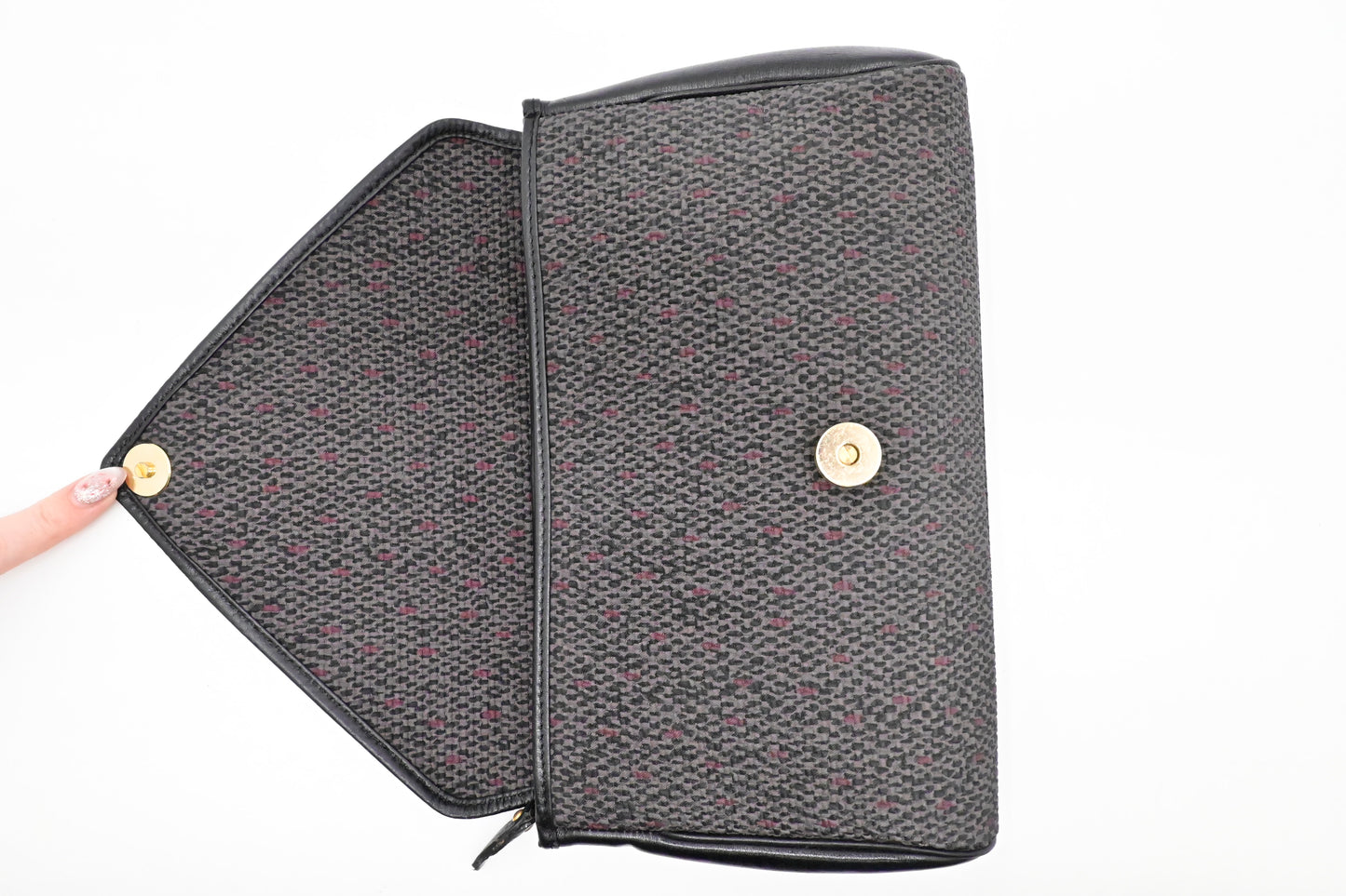 YSL Saint Laurent Pouch in Coated Canvas