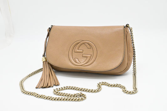 Gucci Crossbody in Light Brown Leather