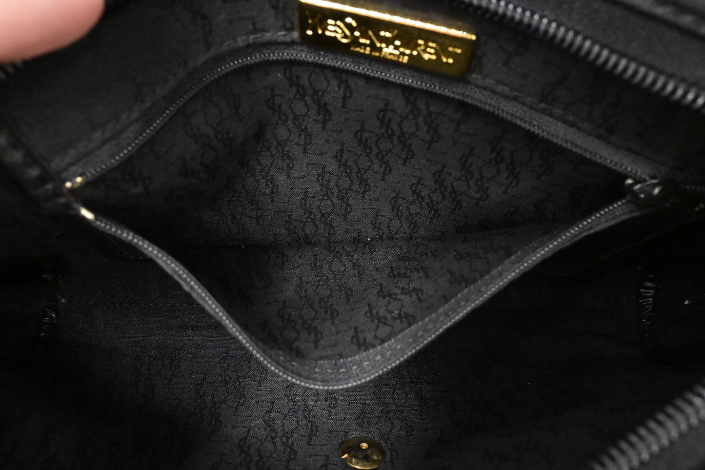 YSL Saint Laurent Pouch in Coated Canvas