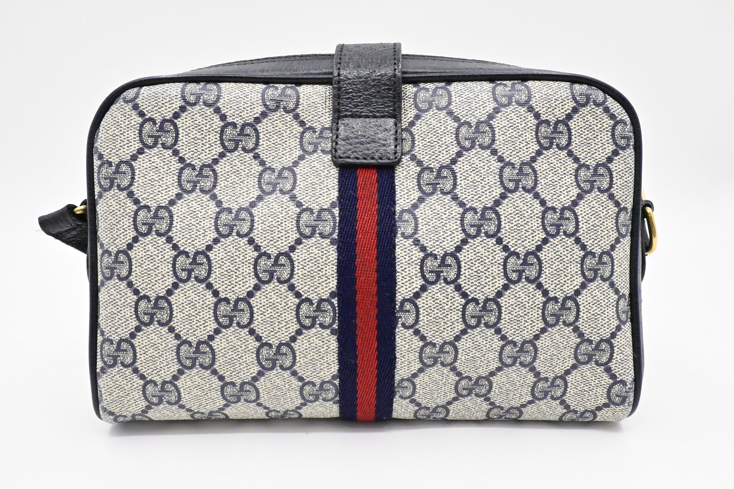 Gucci Small Crossbody in Blue GG Supreme Canvas