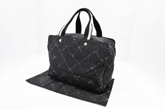 Chanel Travel Bag in Black Travel Line Canvas