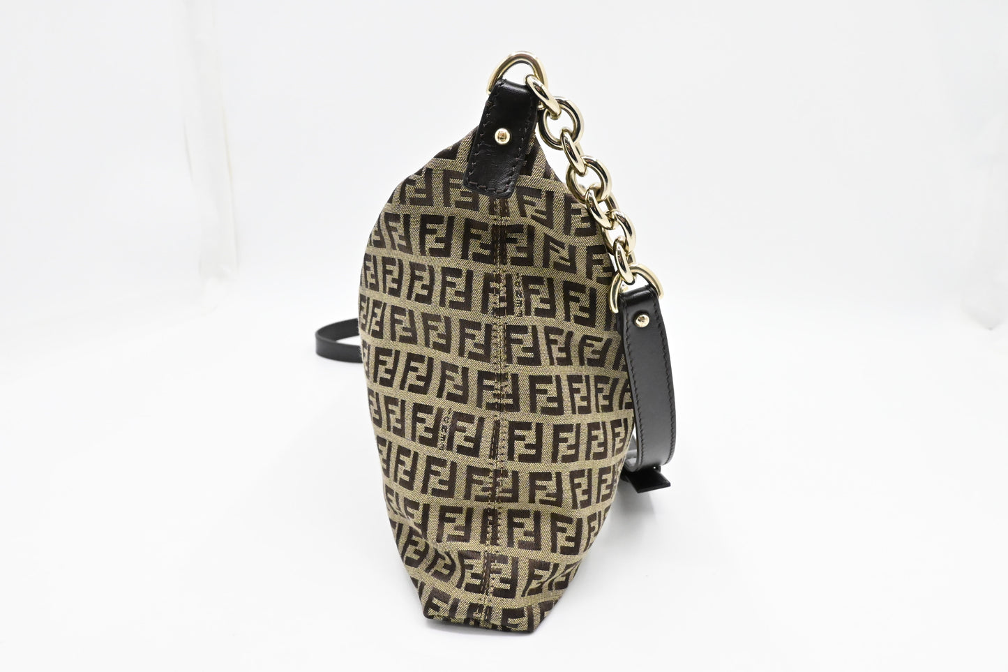 Fendi Crossbody Bag in Brown Zucchino Canvas