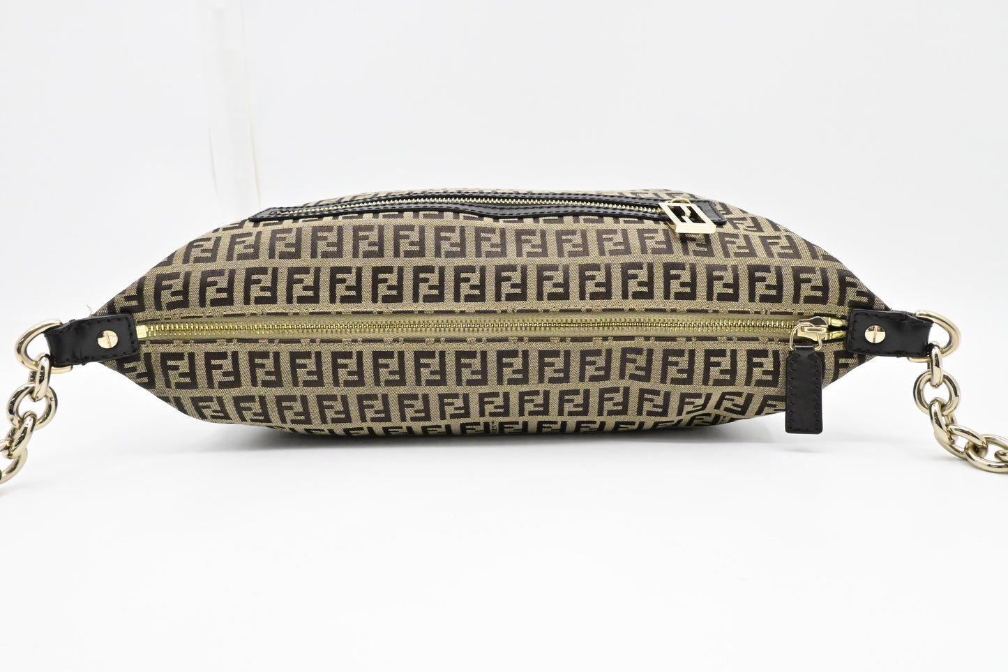 Fendi Crossbody Bag in Brown Zucchino Canvas