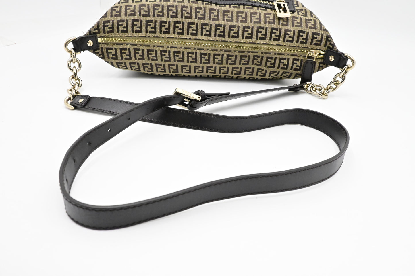 Fendi Crossbody Bag in Brown Zucchino Canvas