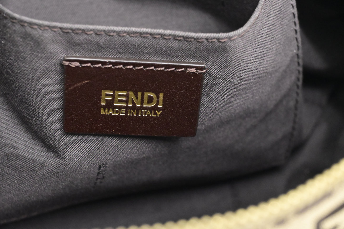 Fendi Crossbody Bag in Brown Zucchino Canvas