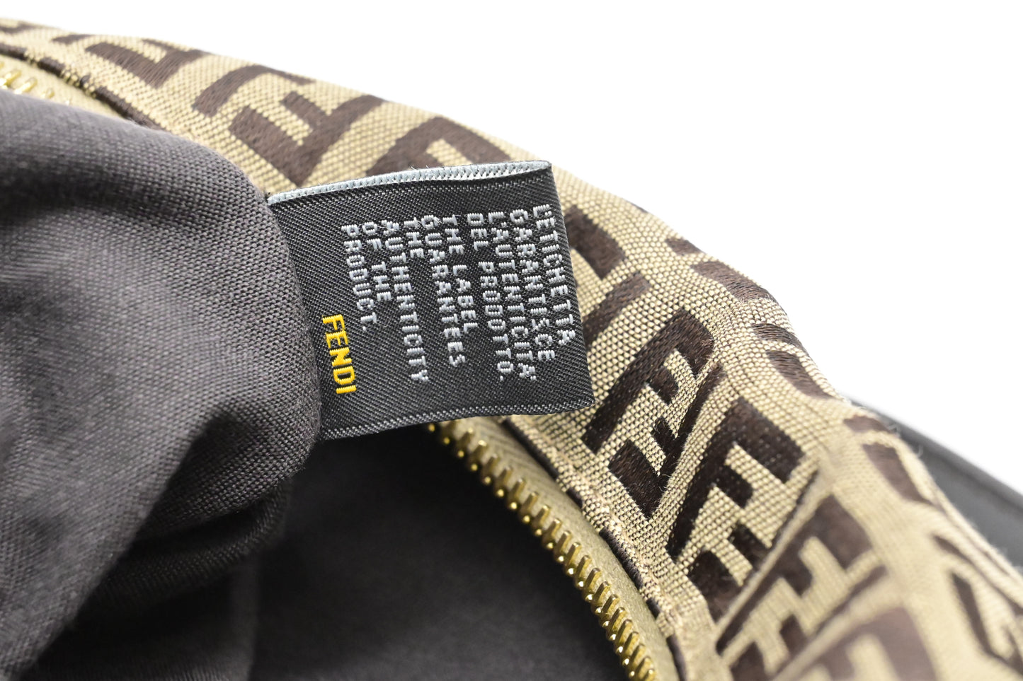 Fendi Crossbody Bag in Brown Zucchino Canvas