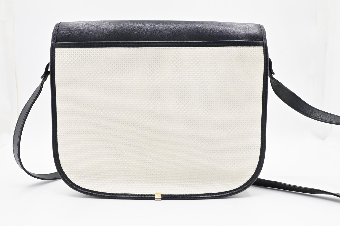 YSL Saint Laurent Shoulder Bag in White Coated Canvas
