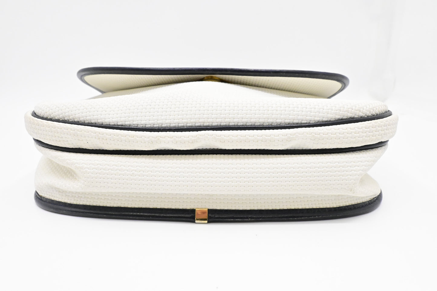 YSL Saint Laurent Shoulder Bag in White Coated Canvas
