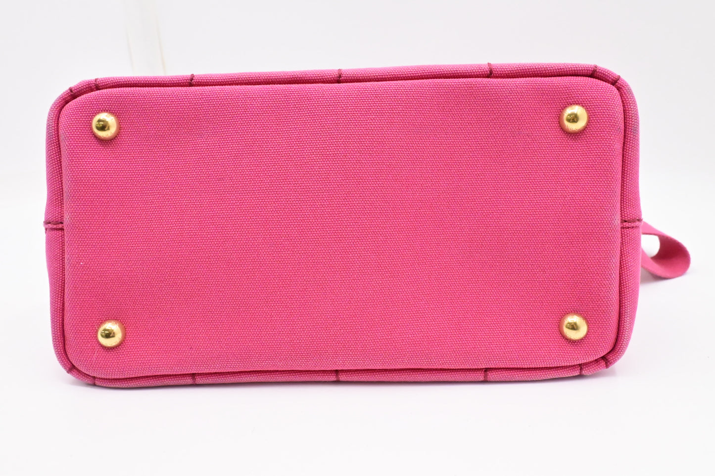 Prada Canapa Tote PM in Pink Canvas