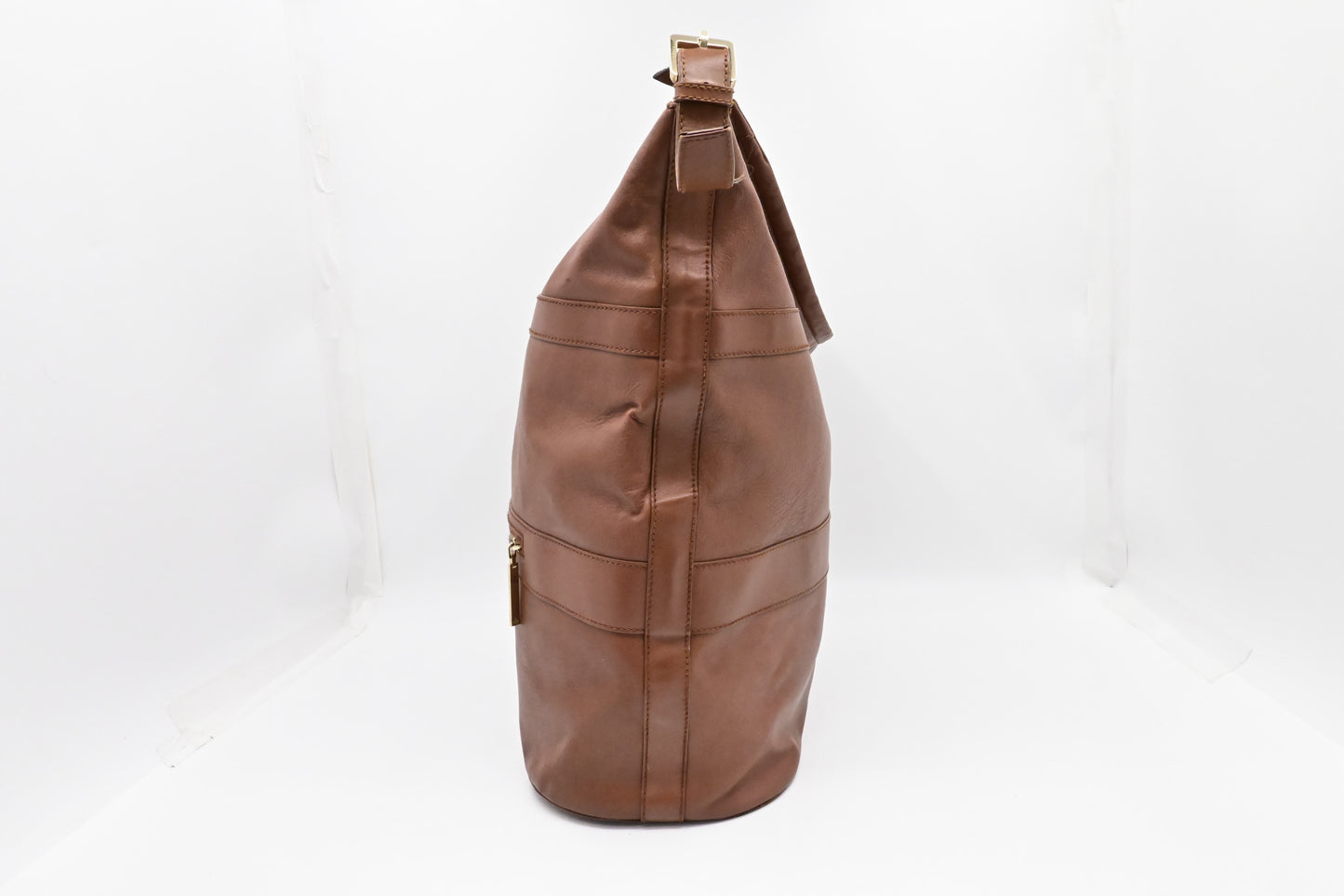 Gucci Hobo Travel Bag in Brown Leather