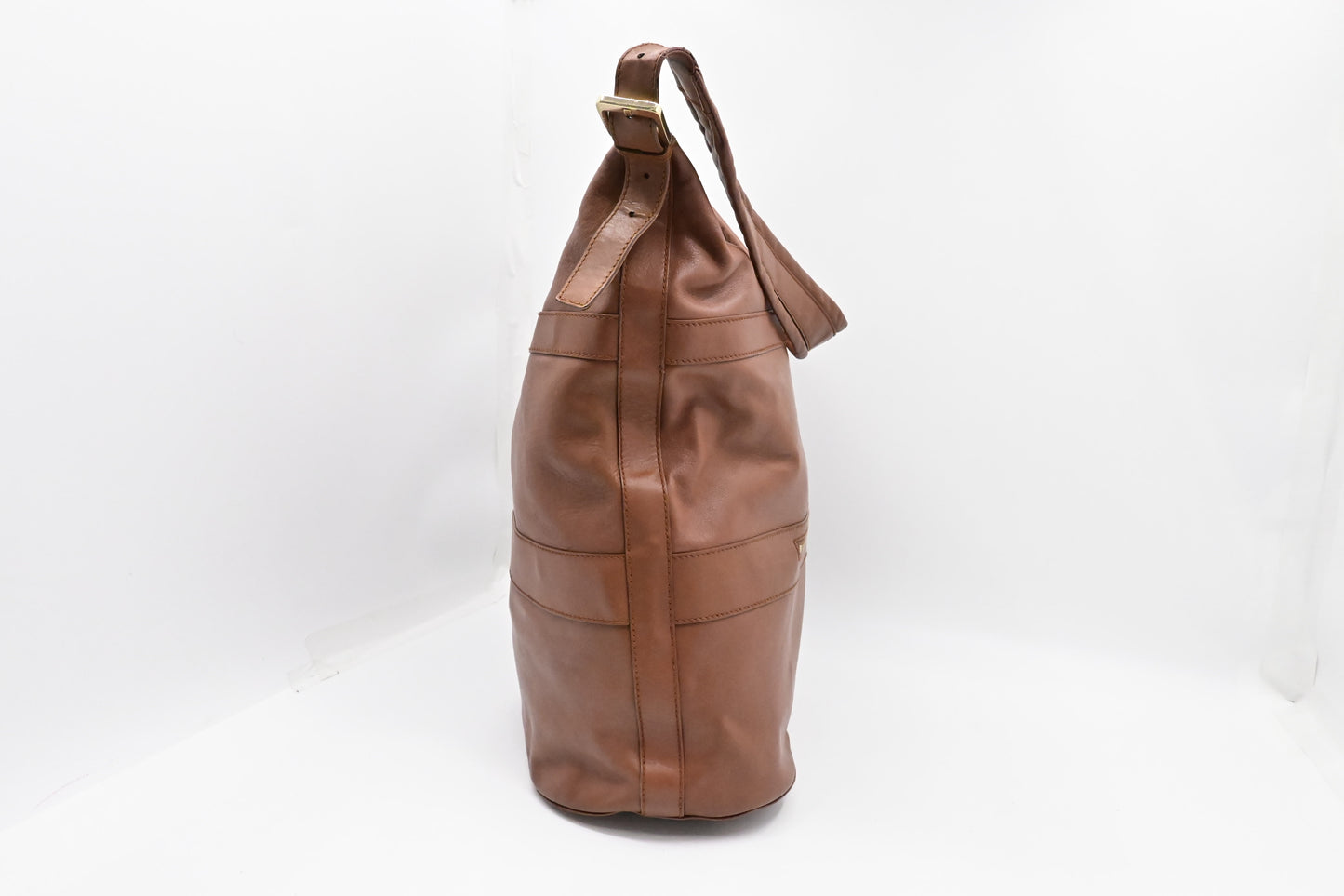 Gucci Hobo Travel Bag in Brown Leather
