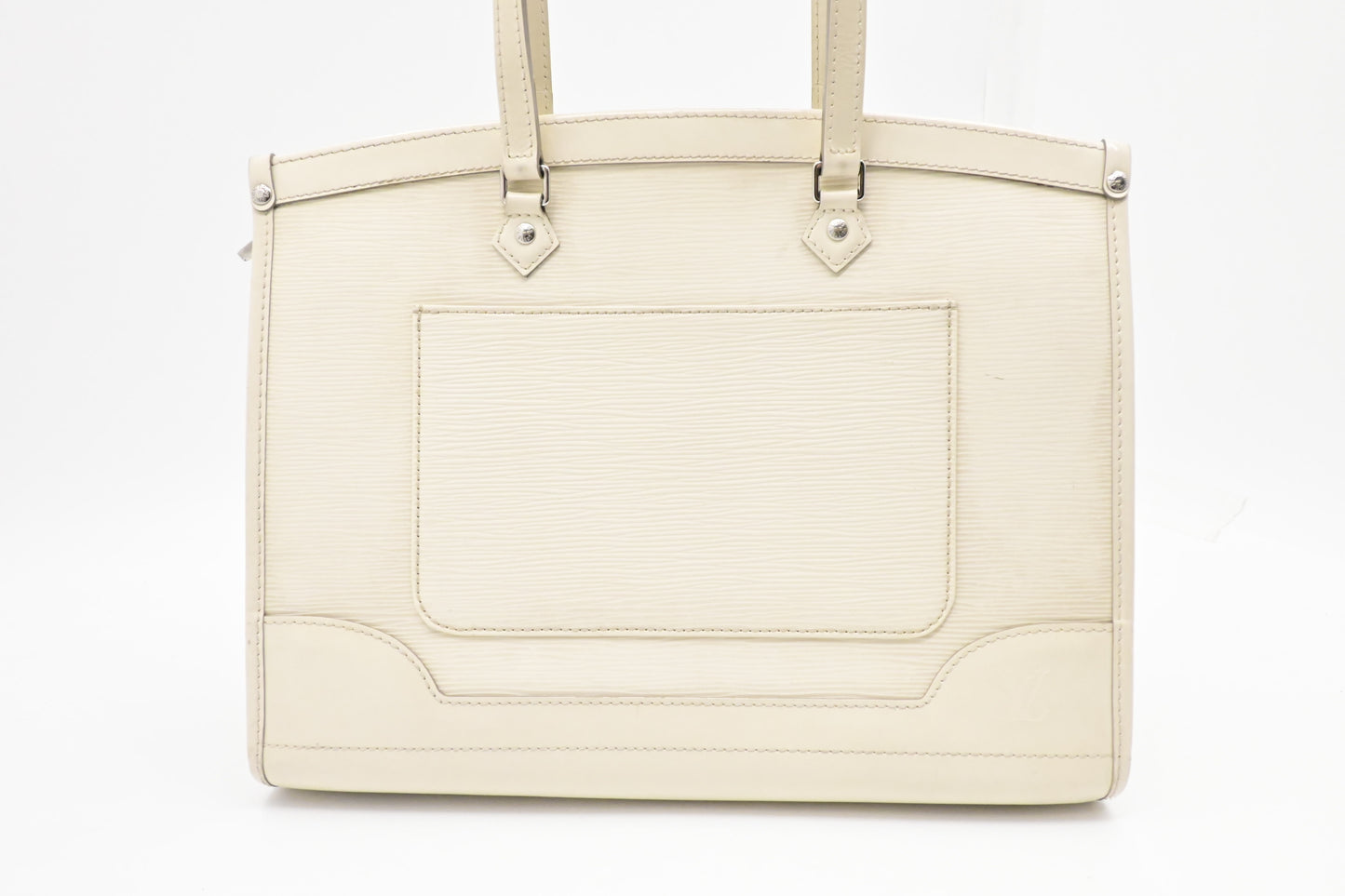 Louis Vuitton Madeleine GM in White Epi Leather