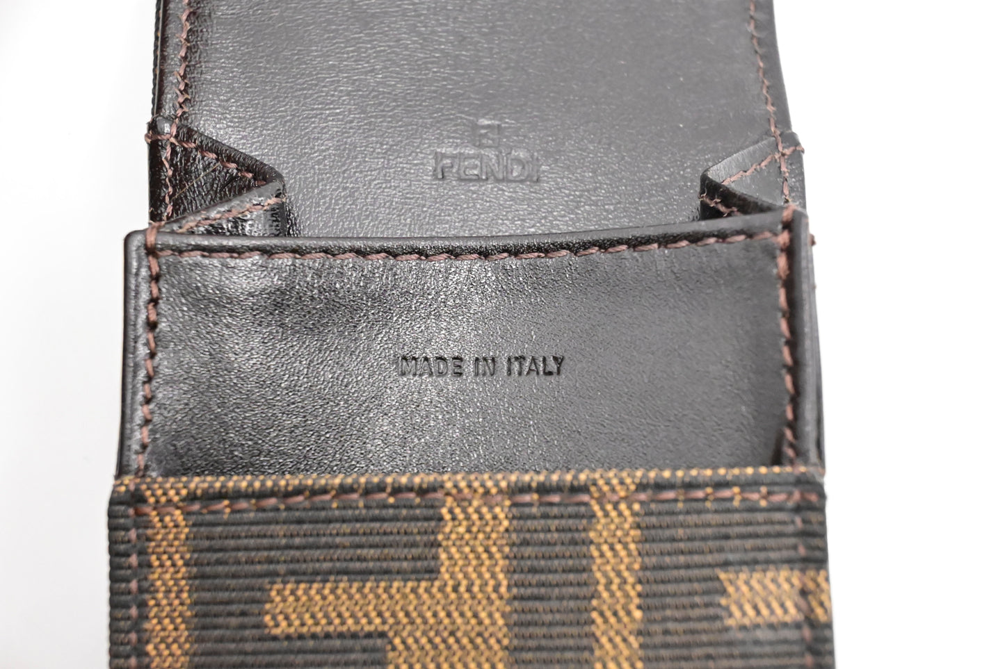 Fendi Cigarette Case in Zucca Canvas