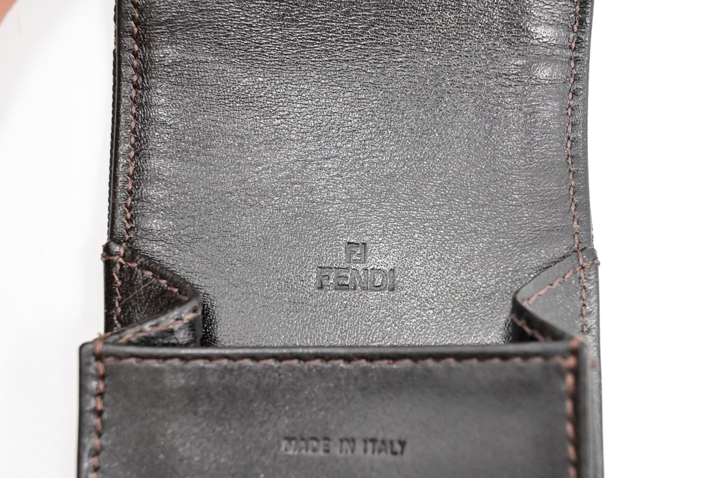 Fendi Cigarette Case in Zucca Canvas