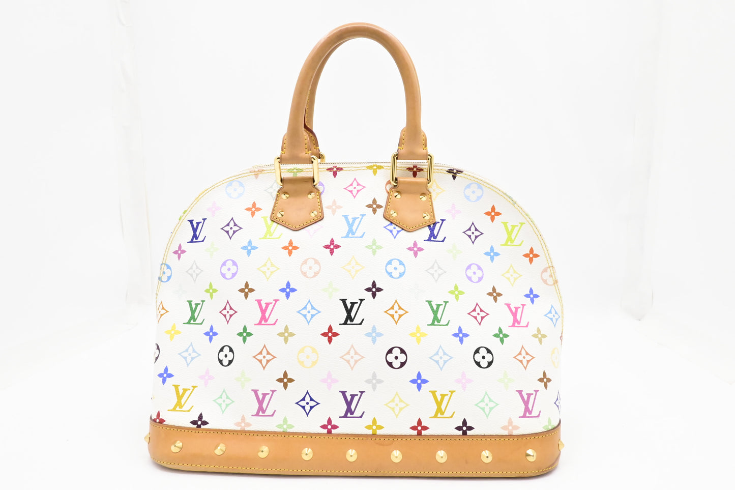 Louis Vuitton Alma GM in White Multicolor Monogram Canvas