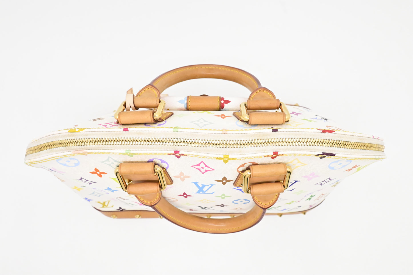 Louis Vuitton Alma GM in White Multicolor Monogram Canvas