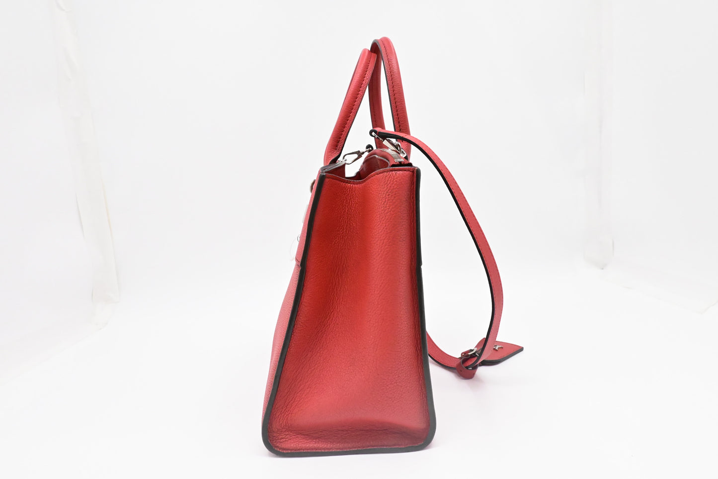 Louis Vuitton City Steamer MM in Red Taurillon Leather