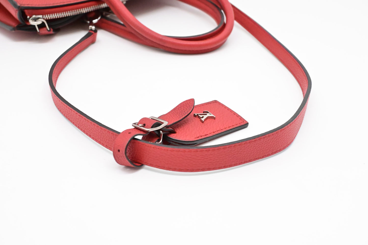Louis Vuitton City Steamer MM in Red Taurillon Leather