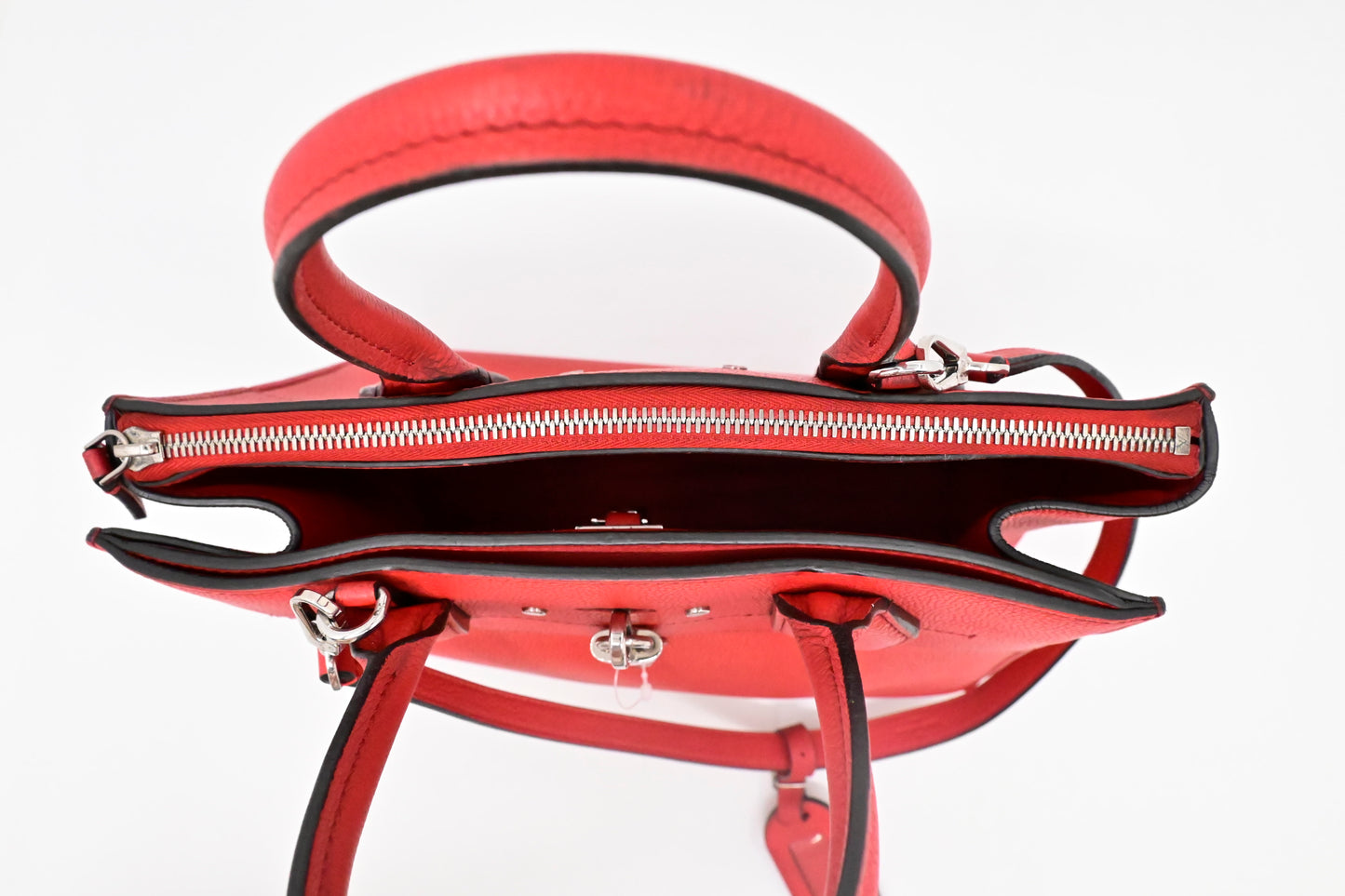 Louis Vuitton City Steamer MM in Red Taurillon Leather