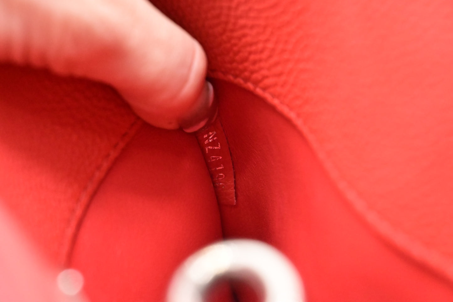 Louis Vuitton City Steamer MM in Red Taurillon Leather