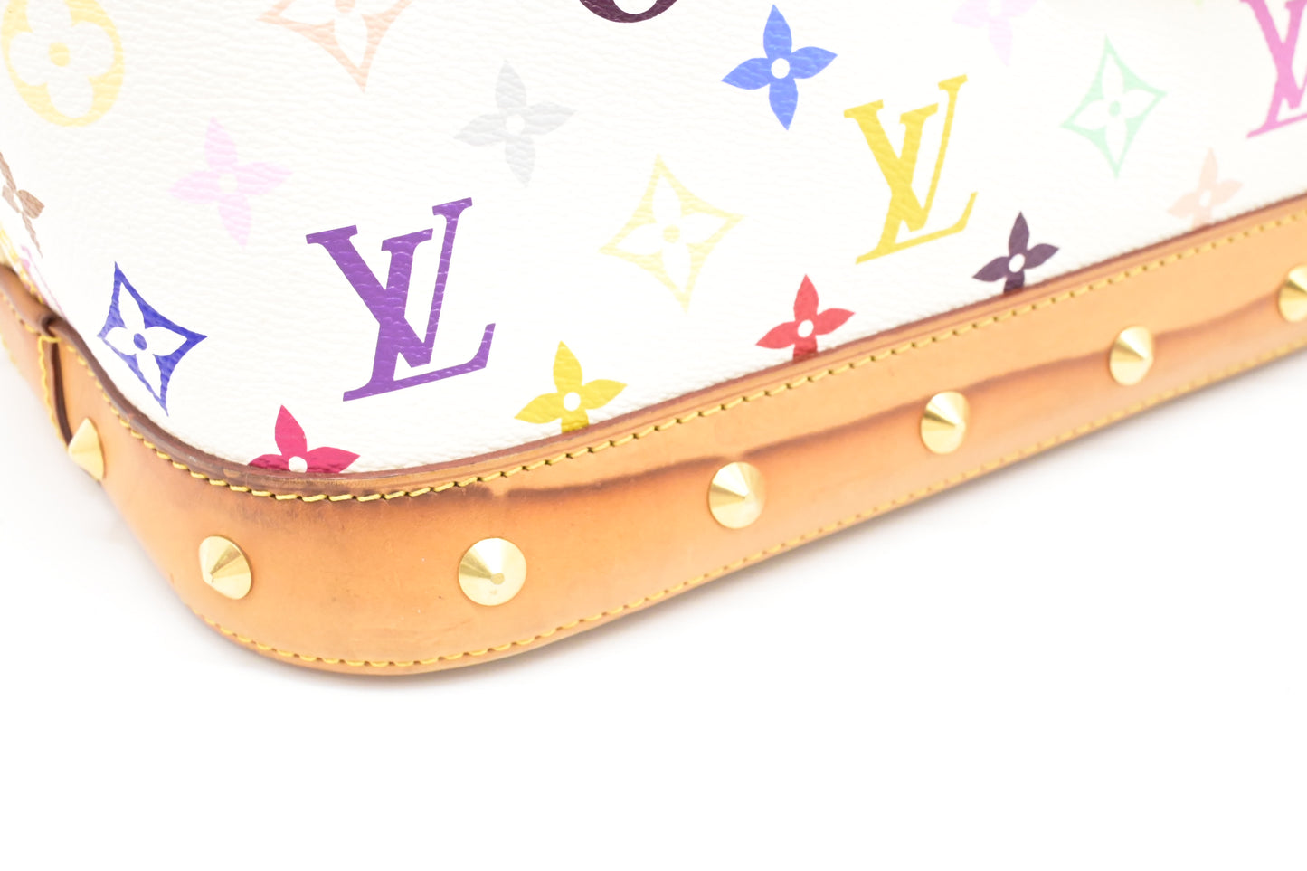 Louis Vuitton Alma GM in White Multicolor Monogram Canvas