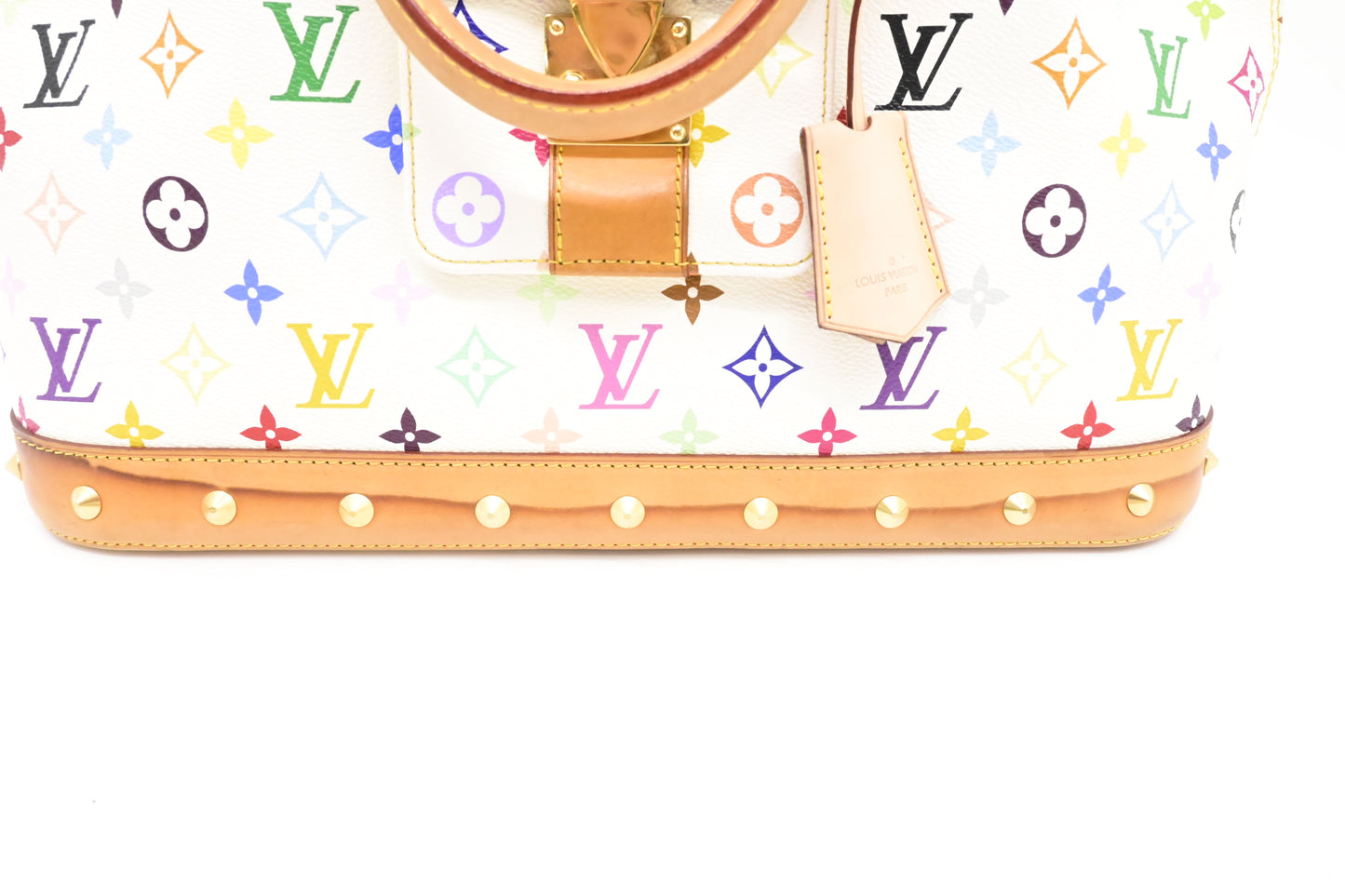 Louis Vuitton Alma GM in White Multicolor Monogram Canvas