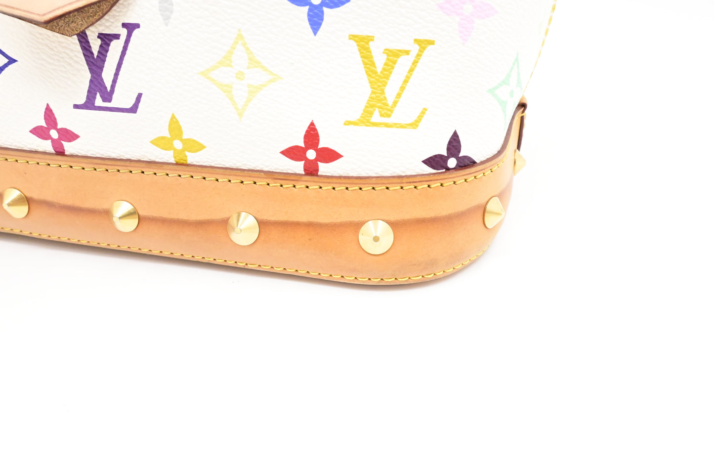 Louis Vuitton Alma GM in White Multicolor Monogram Canvas