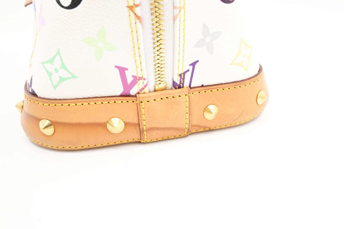 Louis Vuitton Alma GM in White Multicolor Monogram Canvas