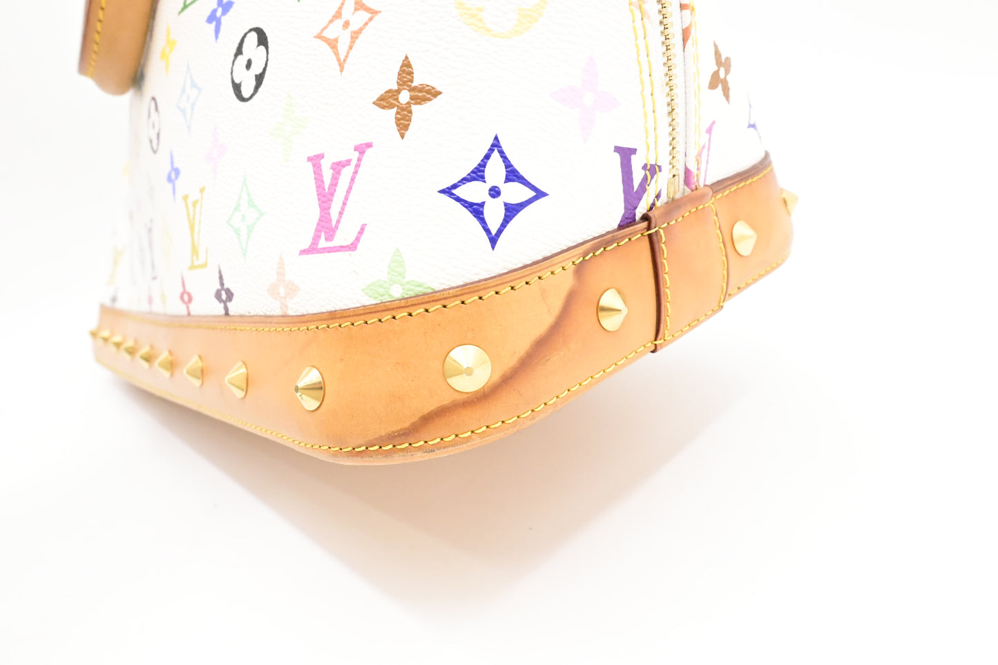 Louis Vuitton Alma GM in White Multicolor Monogram Canvas