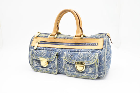 Louis Vuitton Neo Speedy in Blue Denim Canvas