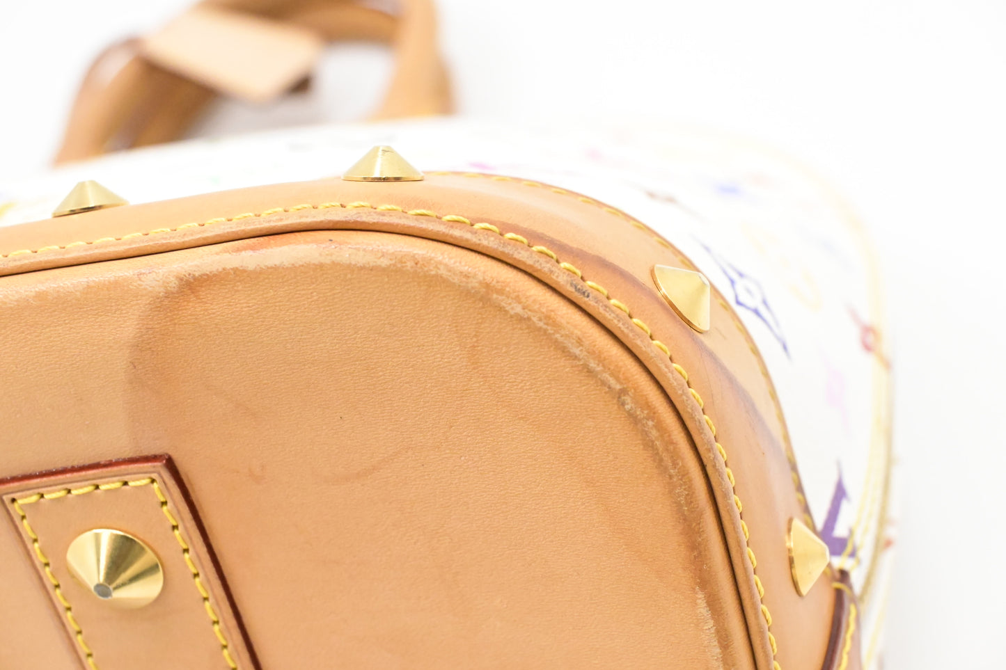 Louis Vuitton Alma GM in White Multicolor Monogram Canvas