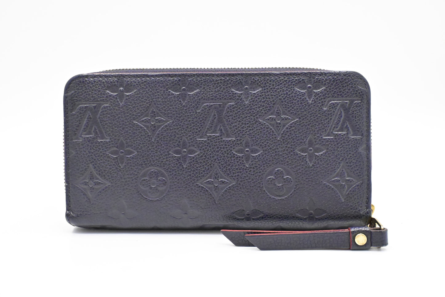 Louis Vuitton Zippy Long Wallet in Marine Rouge Empreinte Leather