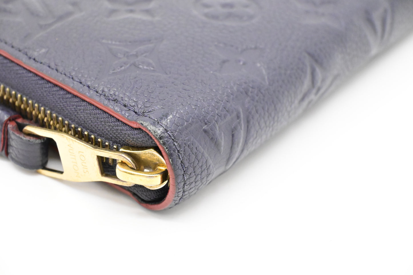Louis Vuitton Zippy Long Wallet in Marine Rouge Empreinte Leather