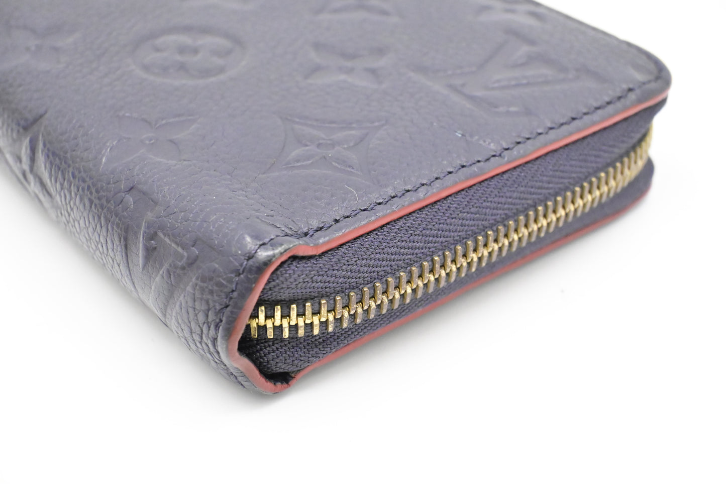 Louis Vuitton Zippy Long Wallet in Marine Rouge Empreinte Leather