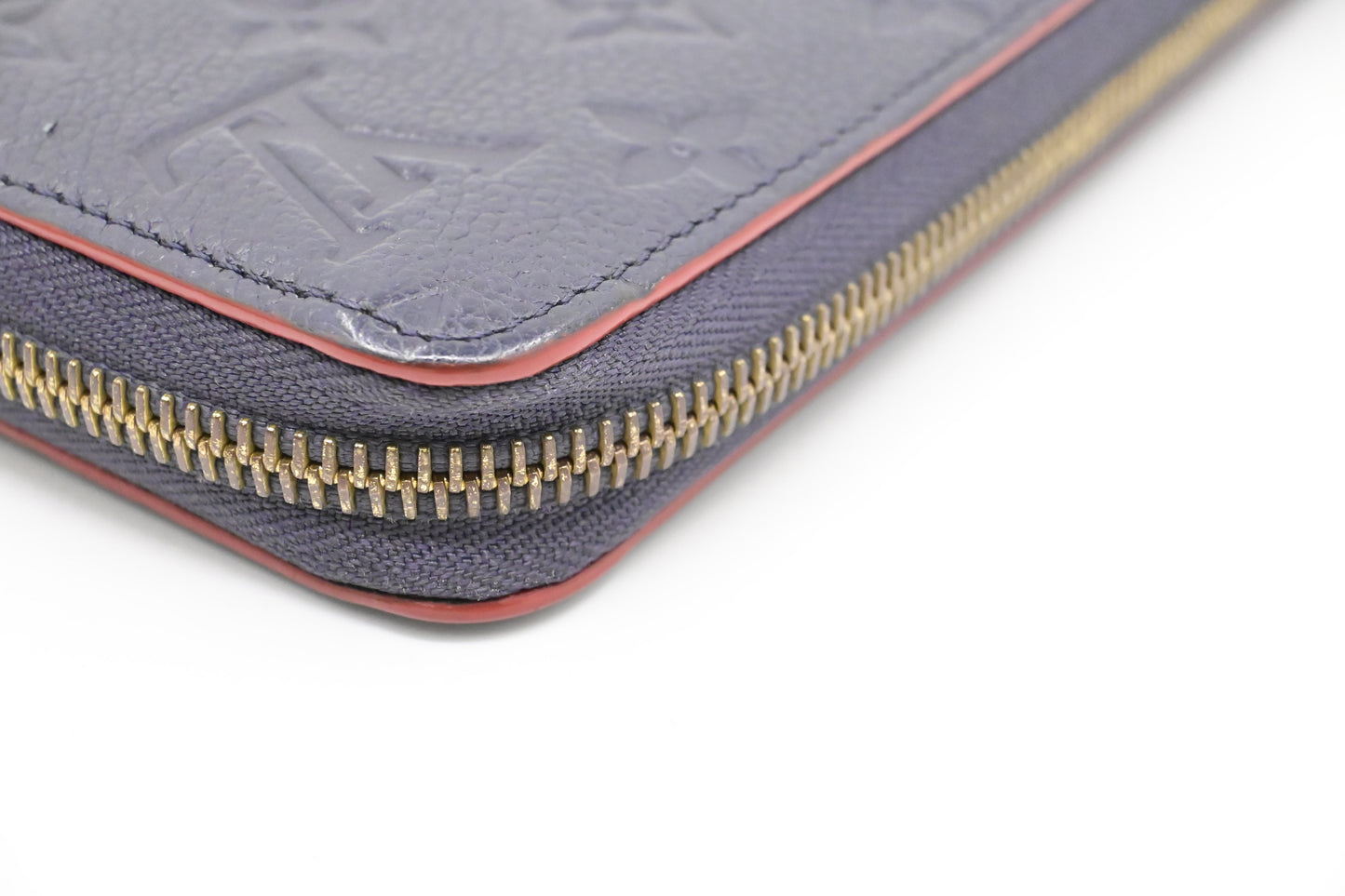 Louis Vuitton Zippy Long Wallet in Marine Rouge Empreinte Leather