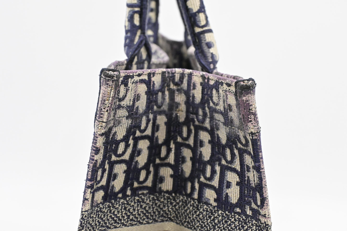 Dior Medium Book Tote in Navy Blue Oblique Canvas