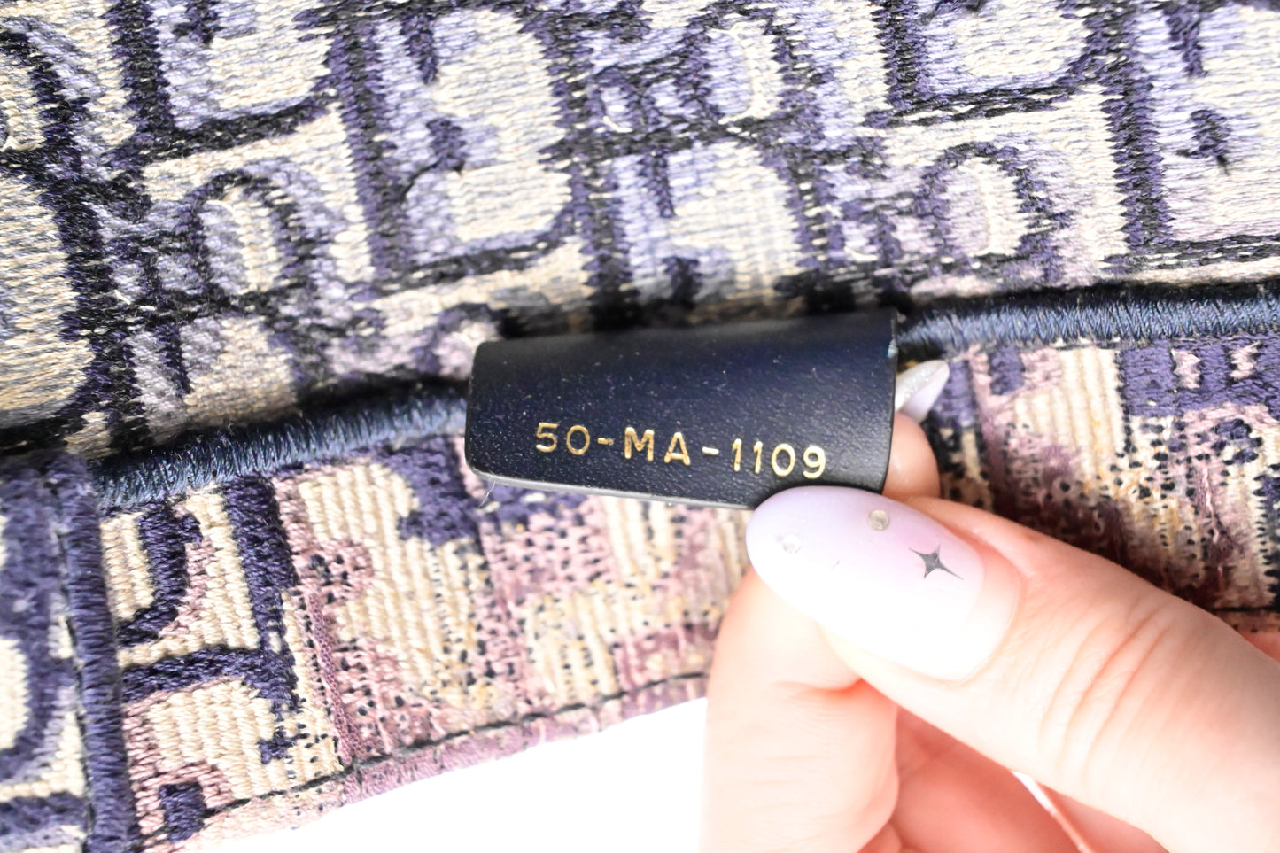 Dior Medium Book Tote in Navy Blue Oblique Canvas