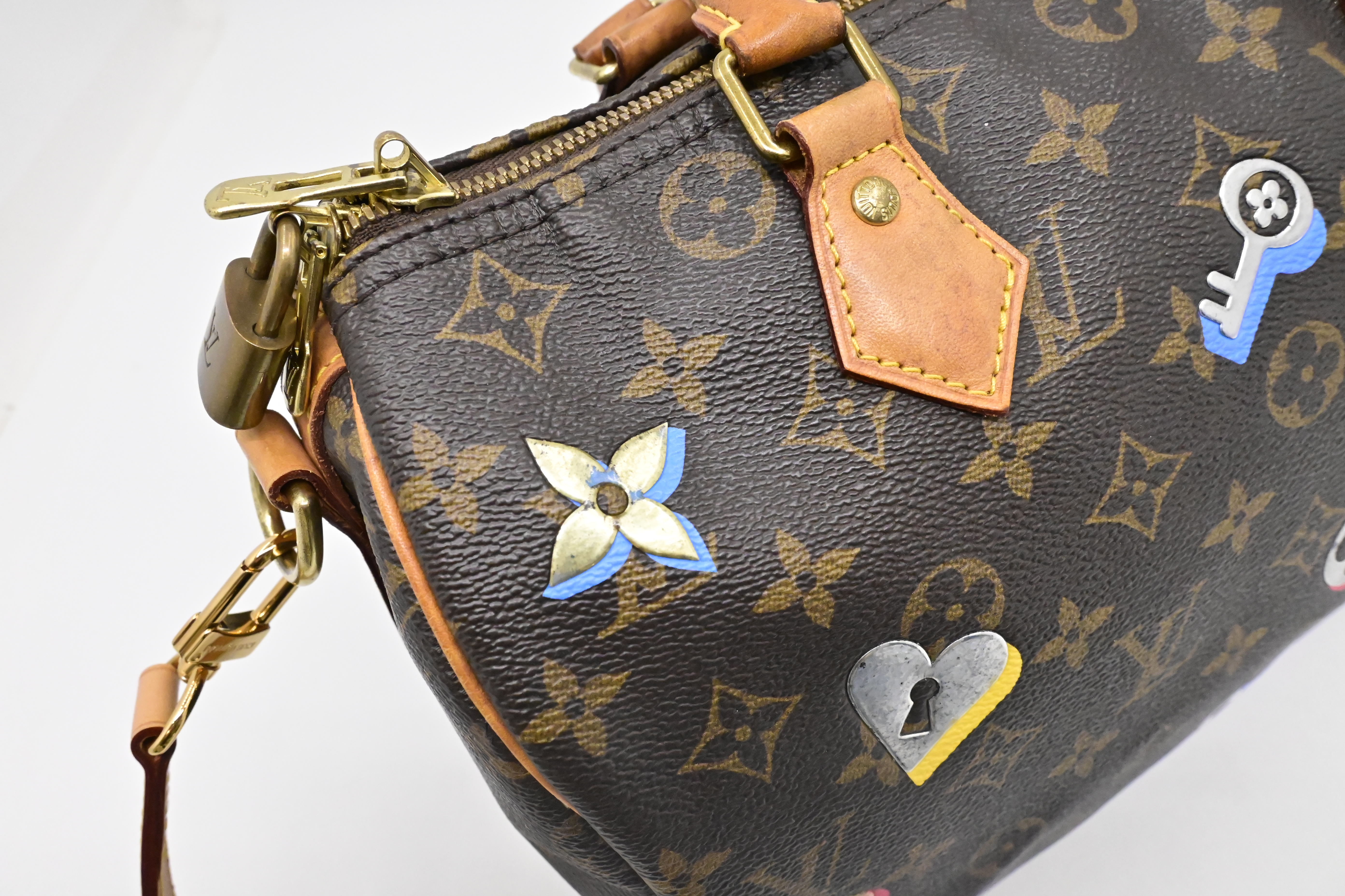 その他 louis Vuitton Louis Vuitton Speedy 30 Bandouliere in Love Lock Monogram Canvas