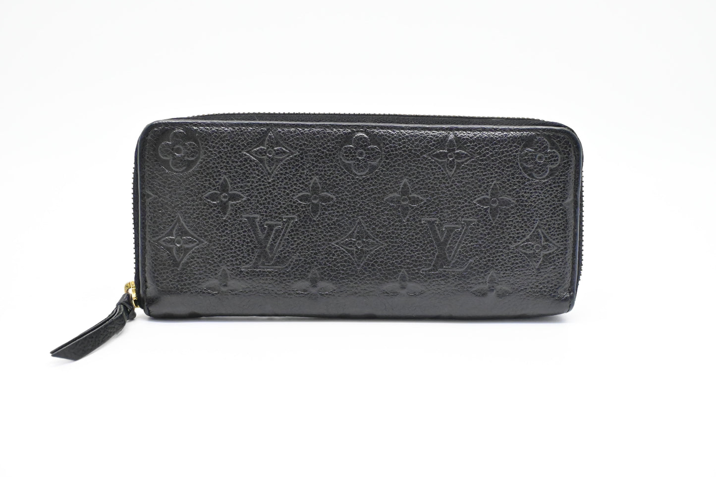 Louis Vuitton Clemence Wallet in Noir Empreinte Leather