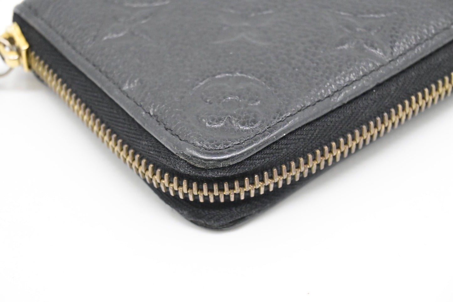 Louis Vuitton Clemence Wallet in Noir Empreinte Leather