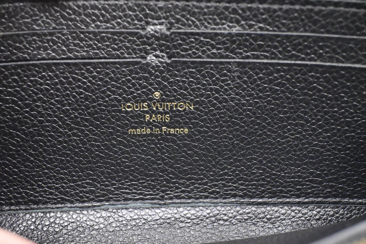 Louis Vuitton Clemence Wallet in Noir Empreinte Leather