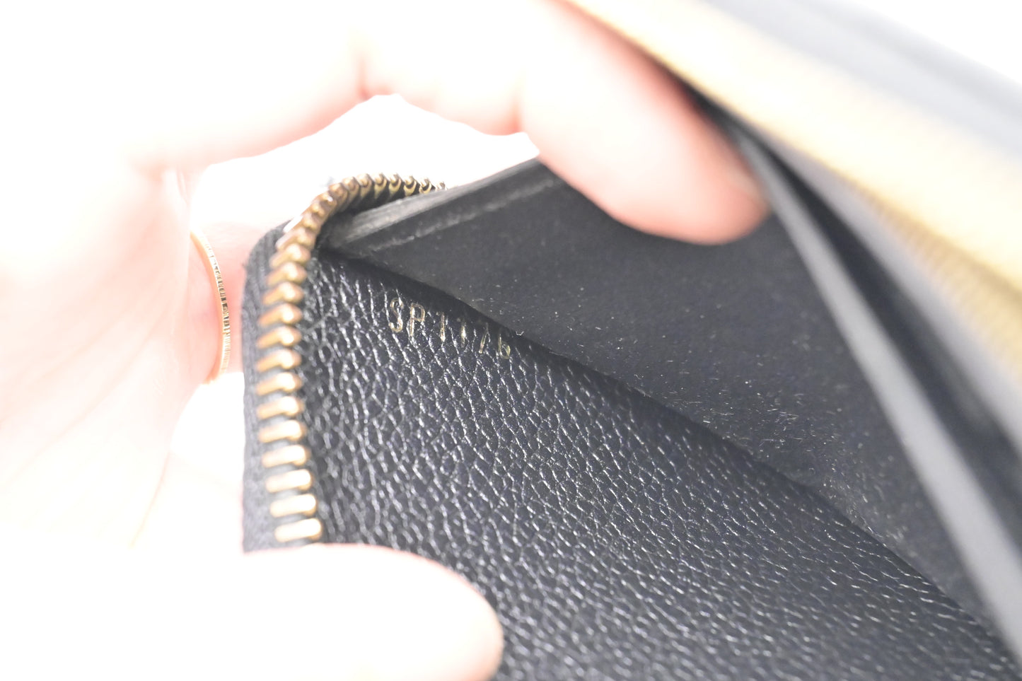 Louis Vuitton Clemence Wallet in Noir Empreinte Leather