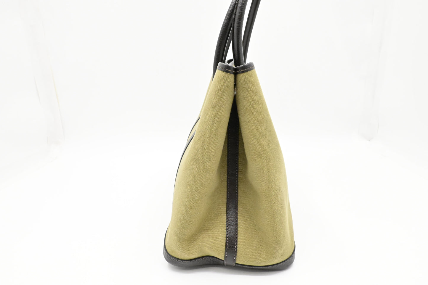 Hermes Garden Party 36 in Green Canvas