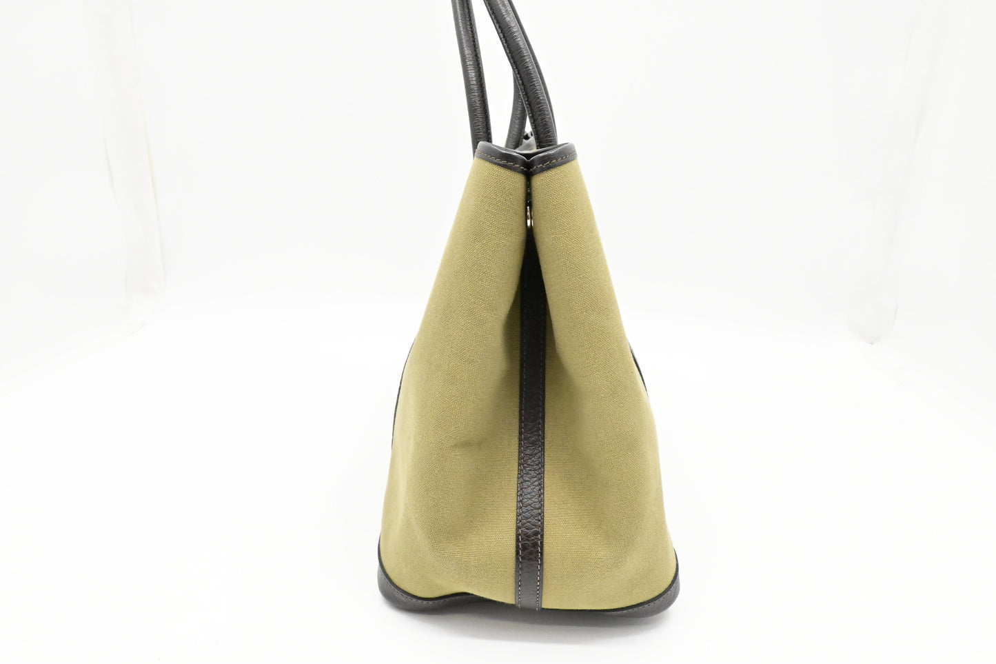 Hermes Garden Party 36 in Green Canvas