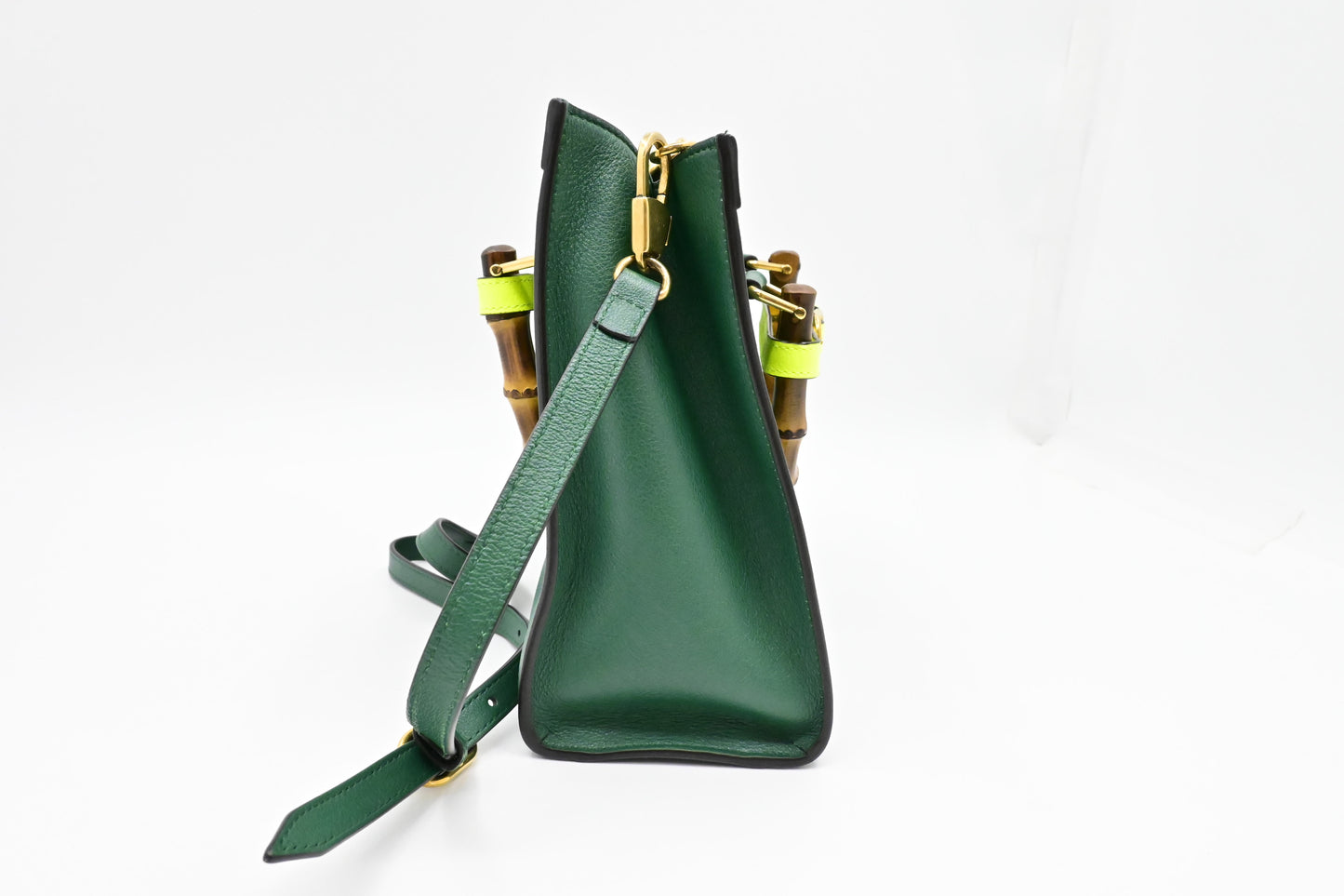 Gucci Medium Diana Tote in Green Leather