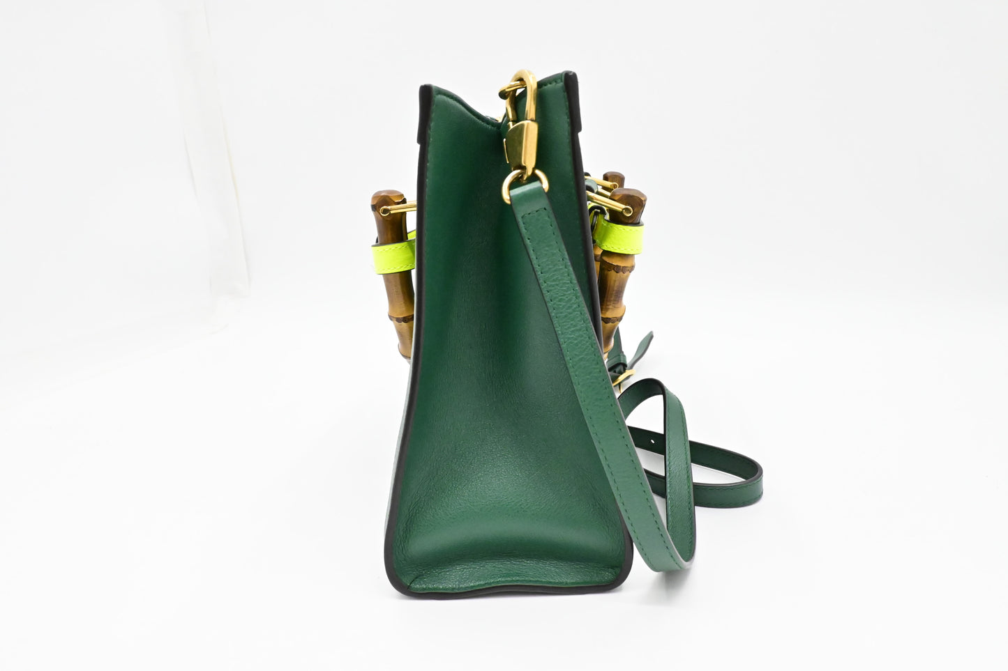 Gucci Medium Diana Tote in Green Leather