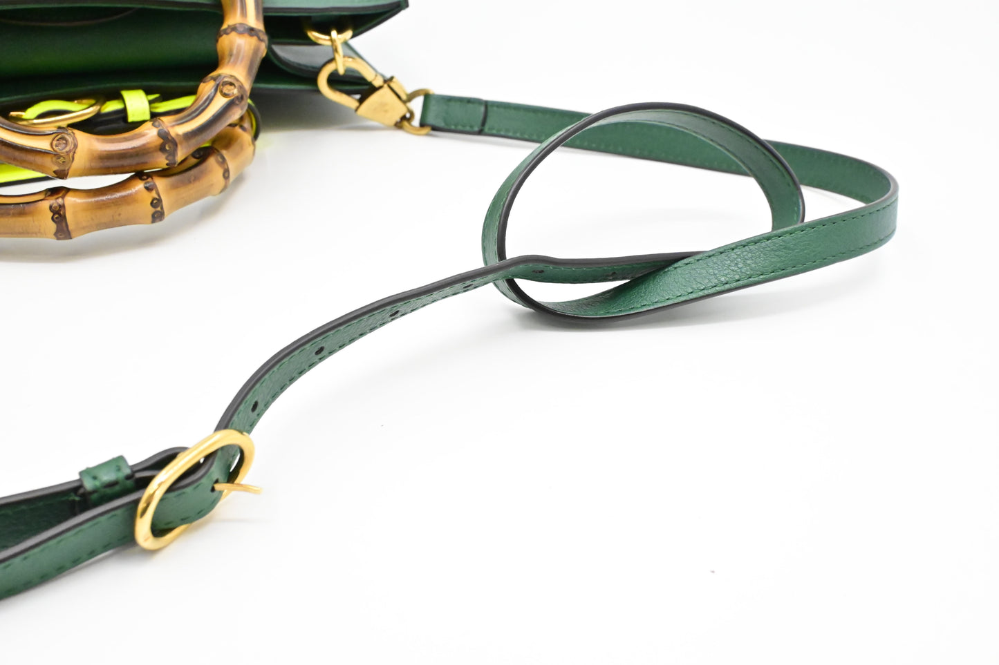 Gucci Medium Diana Tote in Green Leather