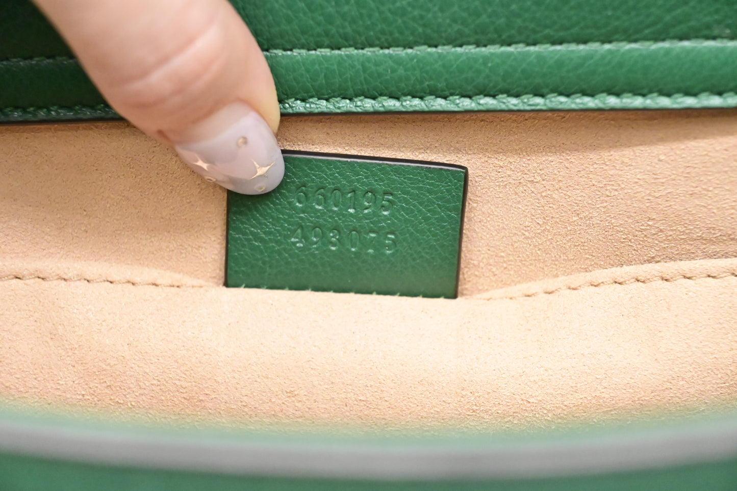Gucci Medium Diana Tote in Green Leather
