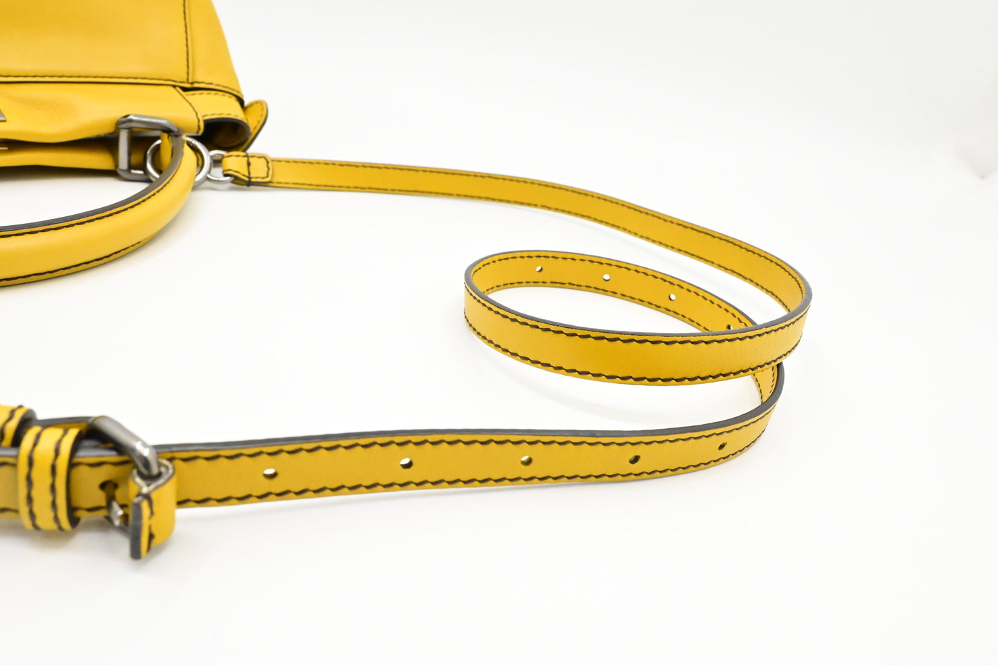 Fendi Medium Peekaboo in Yellow Leather