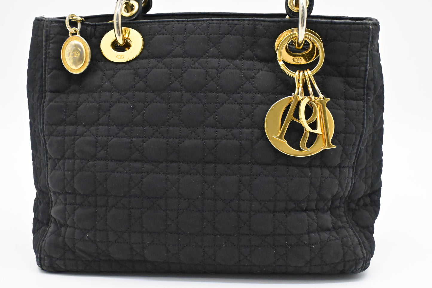 Dior Medium Lady Dior in Black Nylon